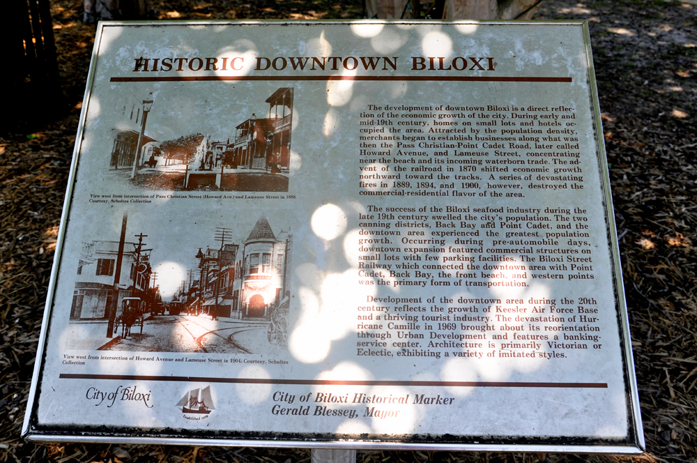 Historic Doqwntown Biloxi sign